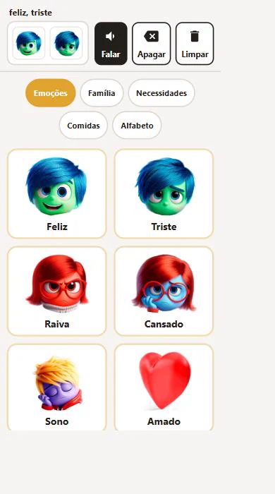 A prancha num celular, no grupo das emoções